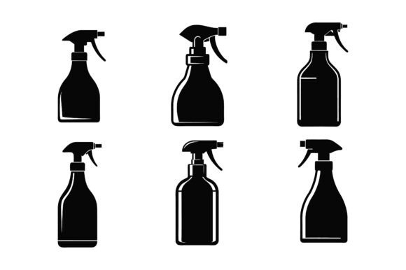 Bathroom Cleaner Spray Silhouette Bundle: A Practical Design for Every Space