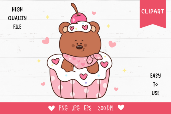 Cute Teddy Bear Clipart Kawaii Animals