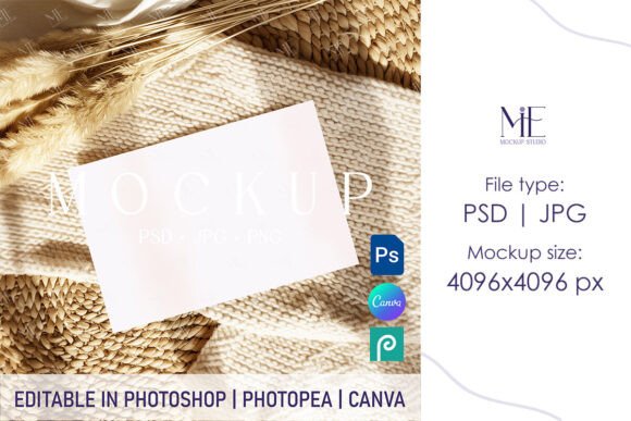 Enhance Your Creative Workflow with Greeting Card Mockup 4x6 Invitation PSD