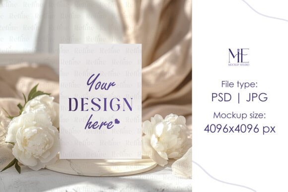 Gift Card Mockup, 5x7 Invitation Mockup