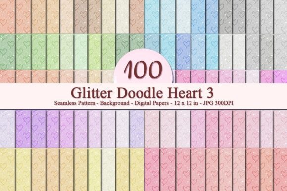 Glitter Doodle Heart 3 Pattern: A Strategic Tool for Creative Businesses