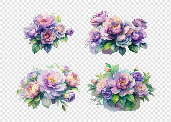 Greenery Flower Clipart PNG Bundle: A Versatile Design Resource for Creative Professionals