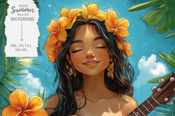 Hello Summer Hula Girl: A Versatile Design for Every Need