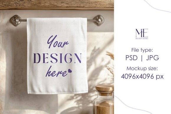 Kitchen Towel Mock Up: Perfect for Designers
