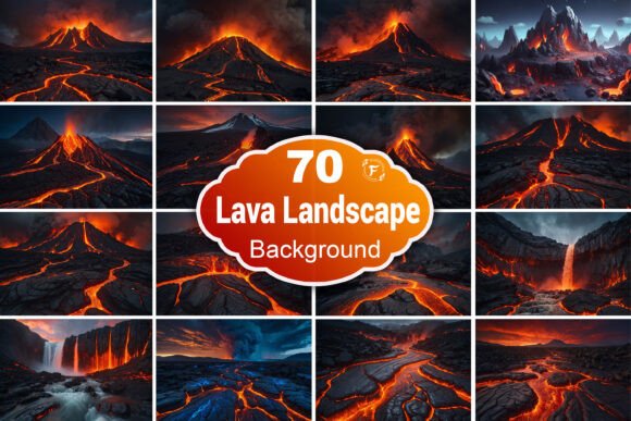 Lava Landscape Wallpaper: A Creative and Practical Design Resource