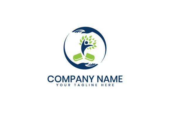 Medical and Organic Healthcare Logo: A Modern Symbol of Care and Healing
