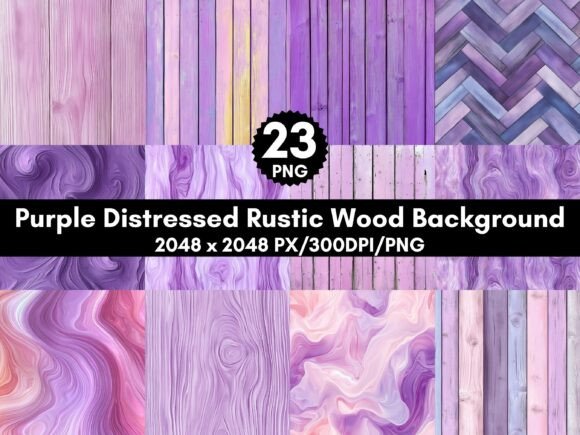 Purple Distressed Rustic Wood Background